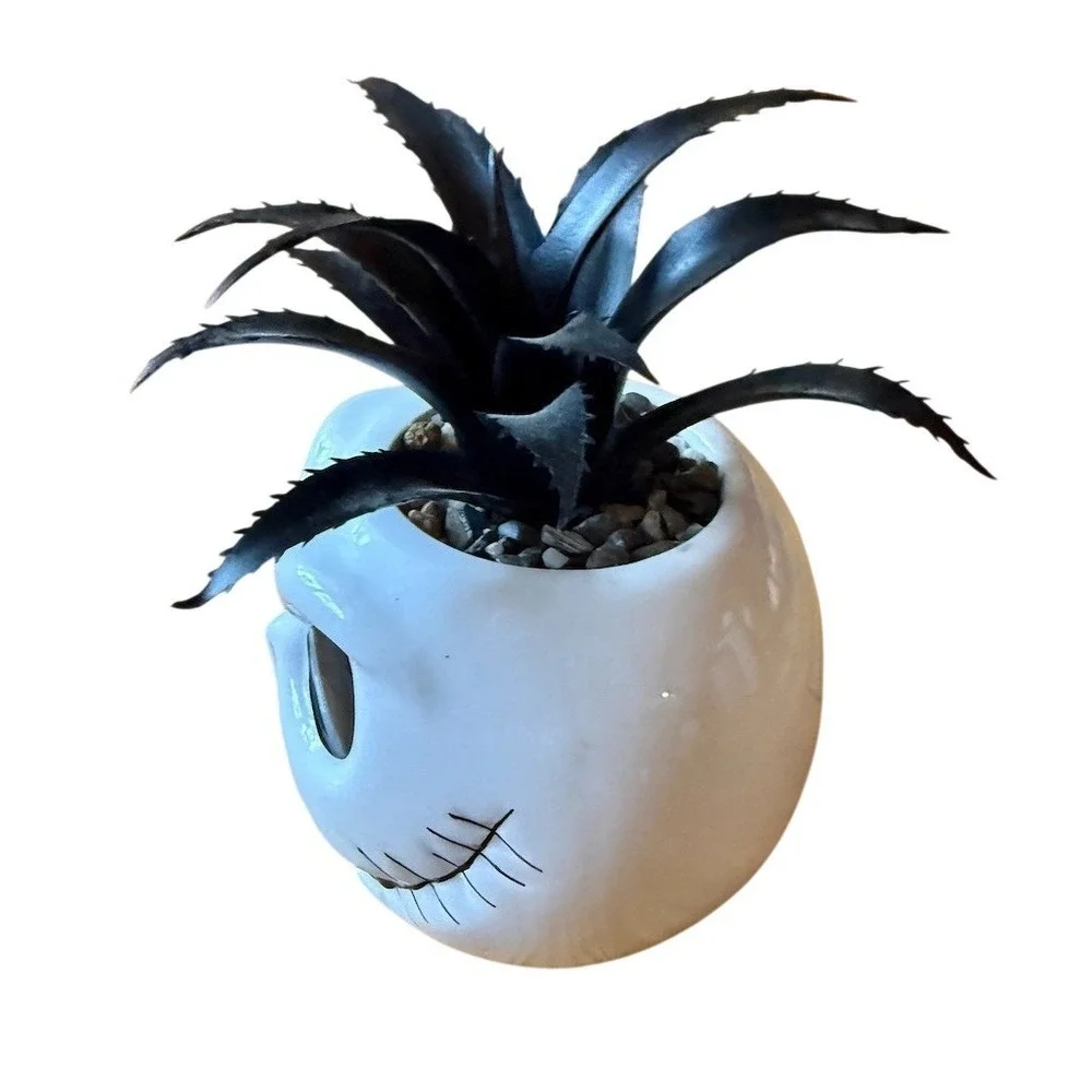 Disney Nightmare Before Christmas Jack Skellington Head Planter White 7